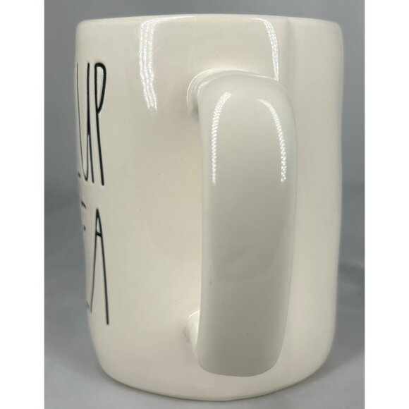 Rae Dunn LL "My Cup Of Tea" Ceramic Mug With Yellow Interior Artisan Magenta - Picture 3 of 5